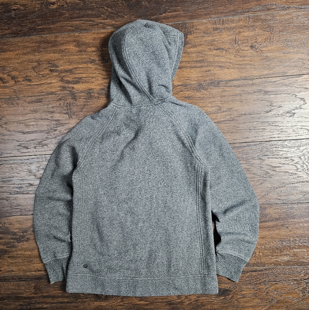 Lululemon Athletica At Ease Pullover Hoodie Heathered Gray Size 4 - Picture 3 of 11